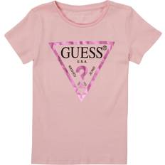 Guess Foil Triangle Logo T-shirt - Pink (K73I56K8HM0)