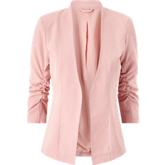 L Jacketts Vila 3/4 Sleeve Shaped Blazer - Pink