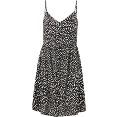 Damen - Midikleider Pieces Pctala Mid Dress with Straps - Black