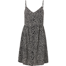 Damen - Midikleider Pieces Pctala Mid Dress with Straps - Black