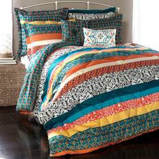 Bed Linen Lush Decor Bohemian Bedspread Turquoise, Orange (233.7x228.6)