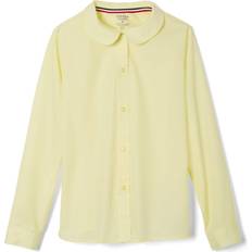 Buttons Blouses & Tunics Children's Clothing French Toast Big Girls' Long Sleeve Peter Pan Collar Blouse, Yellow