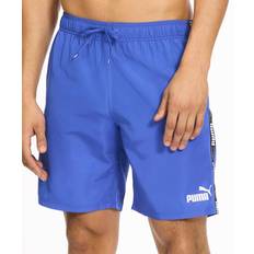 Puma Men Swimming Trunks Puma Men's Logo Tape Swim Shorts Navy Bright Navy Bright