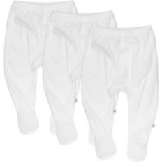 Honest Baby 3pk Footed Harem Pants White Newborn