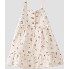 Toddler Floral Print Organic Cotton Gauze Dress