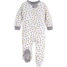 Organic/Recycled Materials Nightwear Burt's Bees Baby Be Honey Bee Striped Organic Cotton Sleep 'N Play Footed Pajama Yellow/White/Black 0-3M