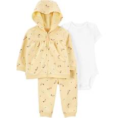 Carter's Infant Girl's 3-Piece Cardigan Set Yellow 24M