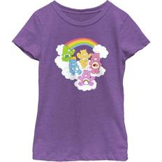 Fifth Sun Care Bear Power Girls Short Sleeve Tee Shirt, Purple Berry