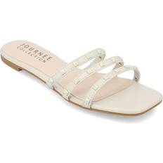 Journee Collection Womens Camarie Sandal Beige 8.5M