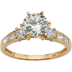 PalmBeach Engagement Anniversary Ring - Gold/Transparent