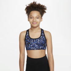 Nike Swoosh Older Kids' (Girls' Reversible Sports Bra Blue