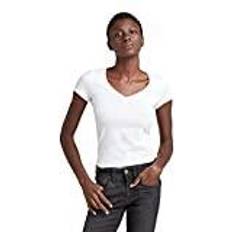 G-Star Basic V-Neck Cap Sleeve T-Shirt White Women