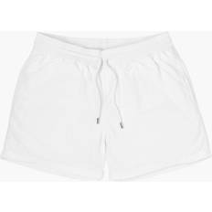 Plain swim shorts white