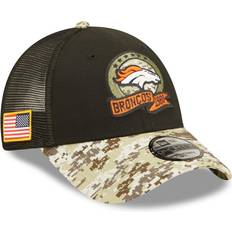 New Era Youth Black/Camo Denver Broncos 2022 Salute To Service 9FORTY Snapback Trucker Hat