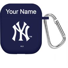 Artinian New York Yankees Personalized Silicone AirPods Case Cover