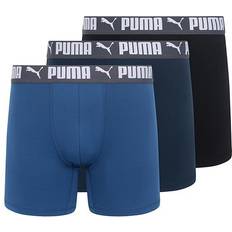 Puma Red Men's Underwear Puma Athletic Fit Pack Boxer Briefs, Black Black