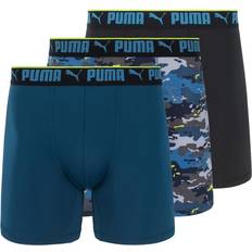 Puma Men's Underwear Puma Men's 6PK Sportstyle Boxer Briefs BLACK