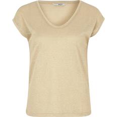 Damen - Golden T-Shirts & Tanktops Only Løs Top Med Korte Ærmer