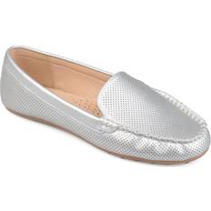 Silver - Women Loafers Journee Collection Halsey Women's Moccasins, Wide, Silver