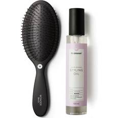 Svarte Gaveeske & Sett HH Simonsen Styling Oil + Wonder Brush Black