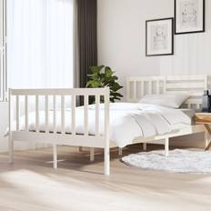 vidaXL Bed Frame White Sängram