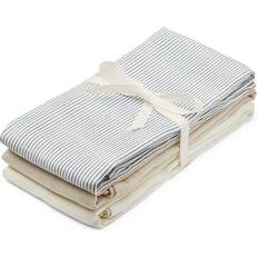 Cam Cam Copenhagen Muslin Cloth 3-pack Classic Stripes Blue, Praline, Creme White