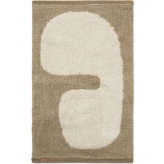 Ferm Living Lay Badezimmerteppich Beige, Weiß cm