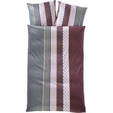 Joop! Mako Satin 40x80cm 'Cornflower Stripes' Kissenbezug Rot