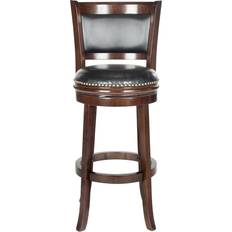 Black Bar Stools Safavieh FOX7016A Brockway Bar Stool