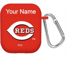 Artinian Cincinnati Reds Personalized Silicone AirPods Case Cover