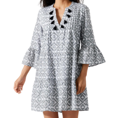 Tommy Bahama Diamond Clip Jacquard Tier Dress