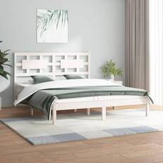 vidaXL Bed Frame White Sängram