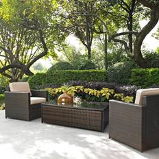 Outdoor Lounge Sets Crosley Palm Harbor All Weather Wicker Outdoor Lounge Set