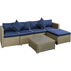 OutSunny 6 Pieces Outdoor Lounge Set