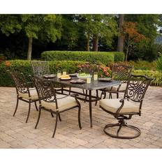 Patio Dining Sets Hanover Traditions 7-Piece Rust-Free Patio Dining Set