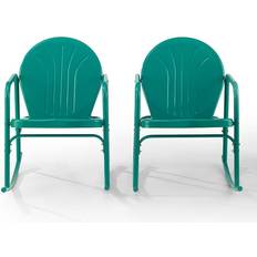 Outdoor Rocking Chairs Crosley Patio Turquoise Turquoise Gloss