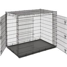 Midwest Dog Cages & Dog Carrier Bags - Dogs Pets Midwest Solutions Double Door Heavy Duty Crate XXL 137.2x114.3