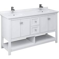 White Bathroom Mirror Cabinets Fresca Manchester Double Top