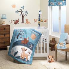 Lambs & Ivy Disney Baby Lion King Adventure Blue 3-Piece Mini Crib Crib