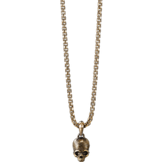 Gold - Men Charms & Pendants David Yurman Memento Mori Skull Amulet - Gold