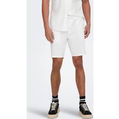Dame - Hvite Shorts Only & Sons Loose Fit Shorts - White / Bright White
