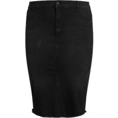 Avenue Plus Size Denim Stretch Skirt