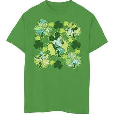 Disney Boy's Mickey & Friends Happy Clover Friends Child T-Shirt Kelly Green