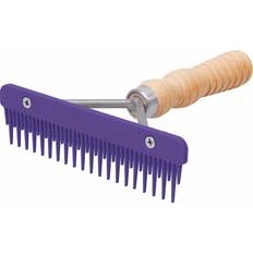 Hair Combs Weaver Mini Fluffer Livestock Comb with Wood Handle