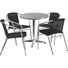 Aluminum Patio Dining Sets Flash Furniture Lila 27.5''