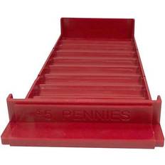 Coin Tray, 10 Compartments, Red 560560