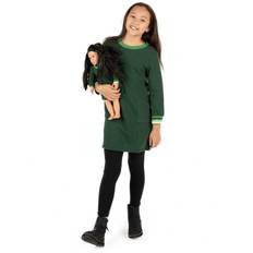 Leveret Girls Solid Sweater Dress Green