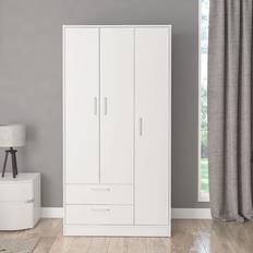 Boahaus Koblenz Armoire White Wardrobe 36.1x70.9"