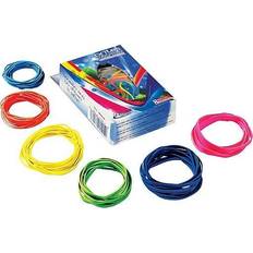 Brites Pic-Pac Rubber Bands, Blue/Orange/Yellow/Lime/Purple/Pink, 1-1/2-oz Box