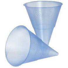 Pappbecher Papstar STARPAK Kunststoff-Spitzbecher, blau-transparent, 115 ml